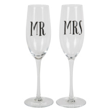 Bride & Groom Champagne Flutes - Elegant Wedding Toast Glass Set For Couples